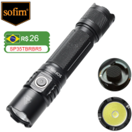 Lanterna Luz LED USB C Recarregável SP35T 3800LM Bateria de 21700 6000-6500K - Sofirn na Aliexpress