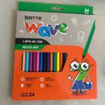 Lapis Cor Bazze Wave Reciclado Sextavado 24 Cores na Amazon