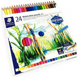 Lápis de Cor Aquarelável Hexagonal Staedtler 1461OC C24 24 Cores na Amazon