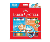 Lápis de Cor Ecolápis Bicolor 24 Lápis/48 Cores Faber Castell na Amazon
