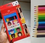Lápis de Cor Ecolápis Caras & Cores 12 Cores + 6 Tons de Pele, Faber-Castell na Amazon