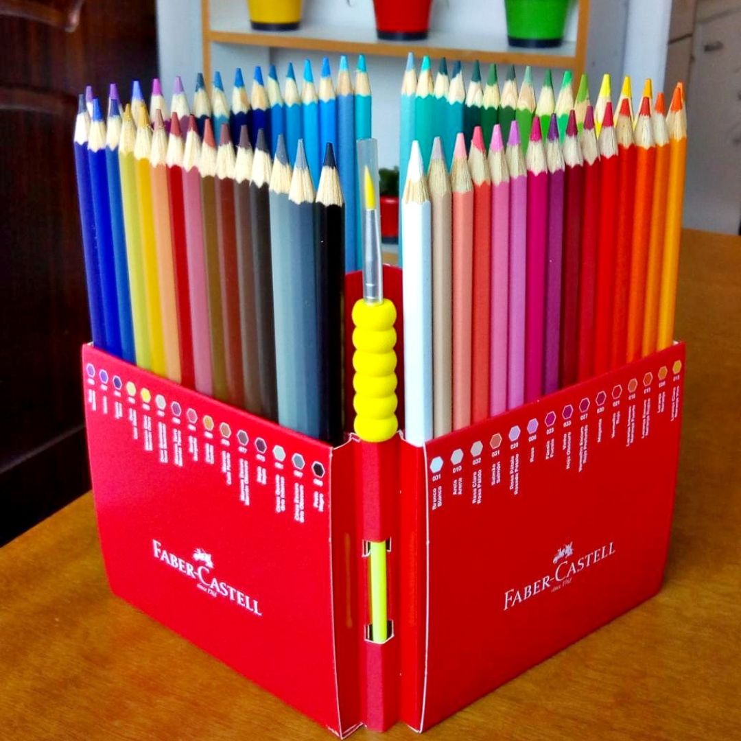 Lápis de Cor Faber-Castell EcoLápis, 120160G, 60 Cores na Amazon