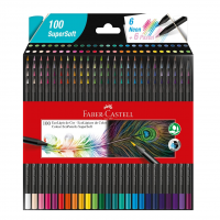 Lápis De Cor, Faber-Castell, EcoLápis Supersoft, 1207100SOFT, 100 Cores na Amazon
