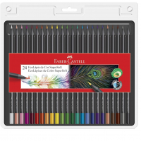 Lápis De Cor Faber-Castell EcoLápis Supersoft 120724SOFT 24 Cores na Amazon
