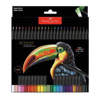 Lápis De Cor, Faber-Castell, Ecolápis Supersoft, 210724, 24 Cores na Amazon