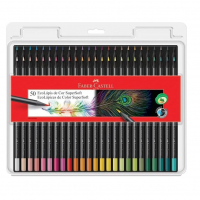 Lápis De Cor, Faber-Castell, EcoLápis Supersoft, 50 Cores, Multicolorido na Amazon