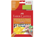 Lápis de Cor Faber-Castell EcoLápis Triangular Jumbo – 12 Cores na Amazon