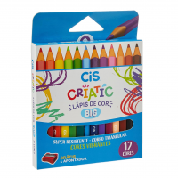 Lápis De Cor Jumbo Criatic 12 Cores 76.3700 Cis na Amazon