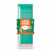 LAPIS GRAFITE HB RESINA VERDE SEXTAVADO S/BORR.POTE/72 UND LEOELEO na Amazon