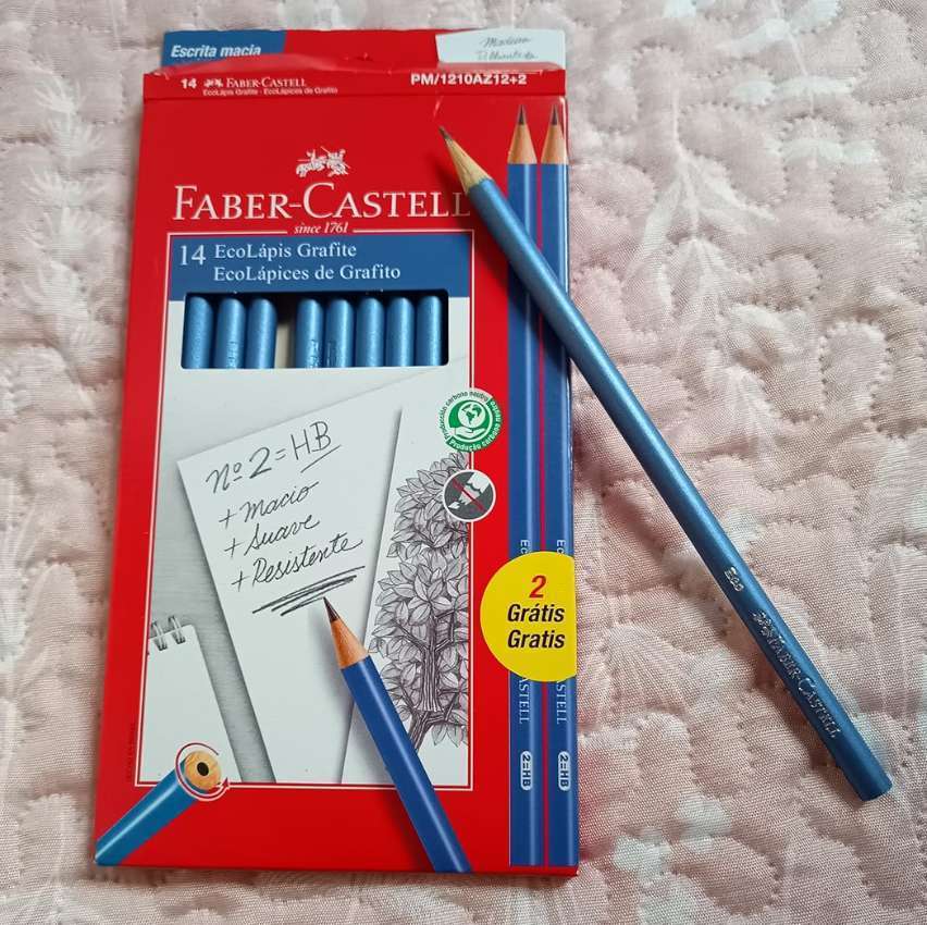 Lápis Preto Redondo Nº2HB, Faber-Castell, EcoLápis, PM/1210AZ12+2, 14 Unidades na Amazon