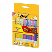 Lapiseira BIC Shimmers 05mm Multicor Corpo Colorido Brilhante Hexagonal na Amazon