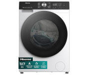 Lava e Seca Hisense 11kg Lavagem/7kg Secagem, Wi-Fi, Steam, 13 Programas, Inverter, Painel Touch, Branca WD3S11-127V na Amazon