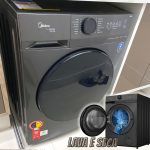 Lava e Seca Midea 11kg HealthGuard Smart – Inverter Titanium na Magazine Luiza