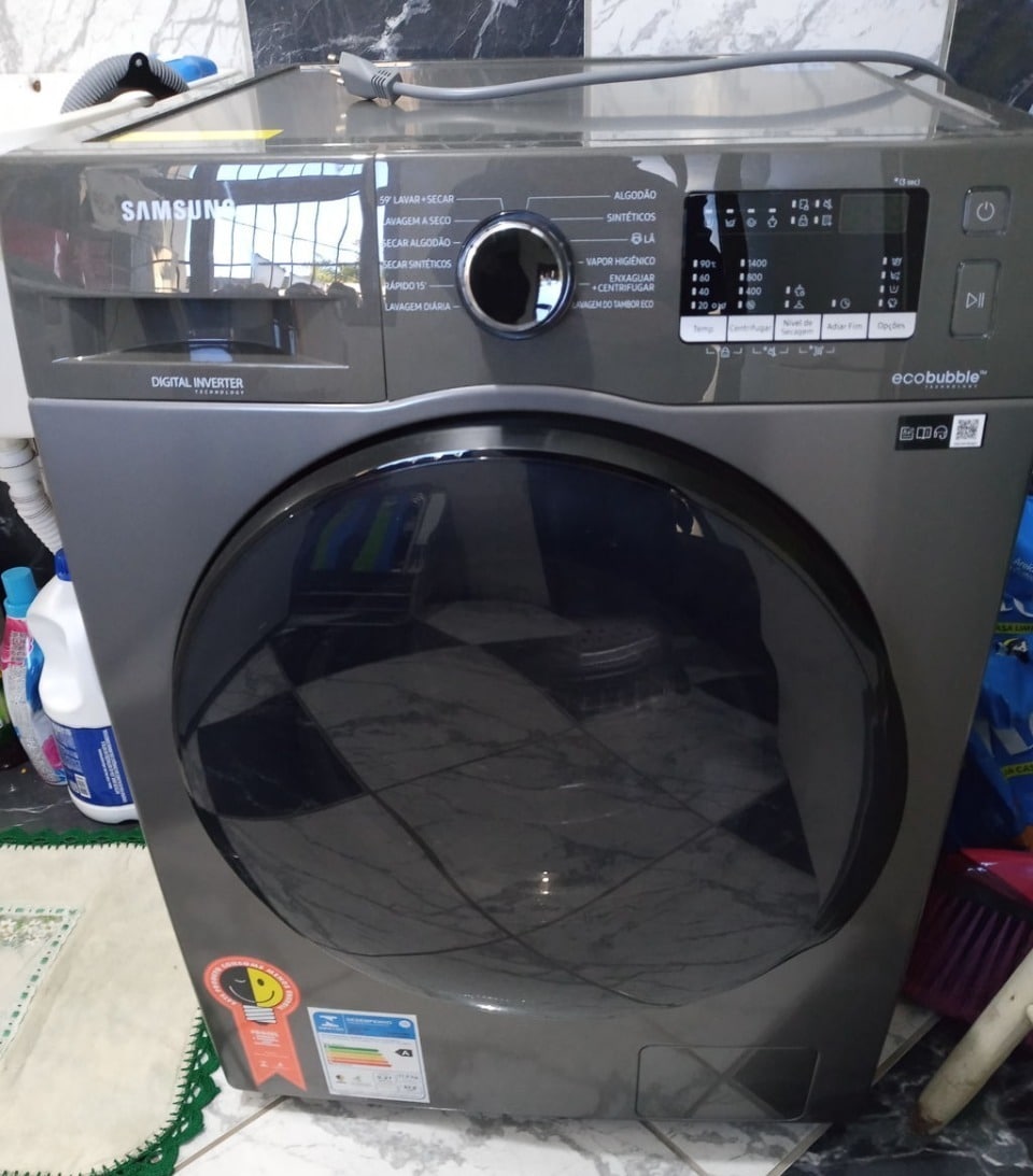 Lava e Seca Samsung WD11A com Ecobubble WD11A4453BX Inox Look 11/7kg 127V na Amazon