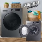 Lava e Seca Samsung WD11M com Digital Inverter WD11M4473PX Inox Look 11/7kg na Magazine Luiza