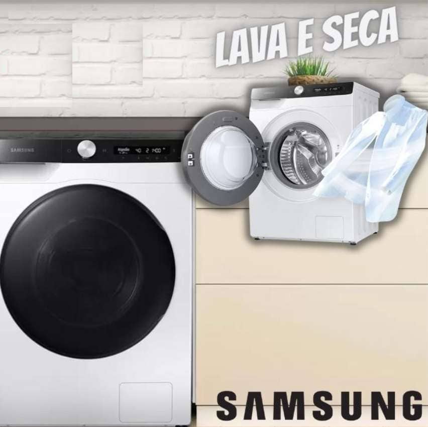 Lava e Seca Samsung WD11T Smart com Ecobubble 11kg 110V na Amazon