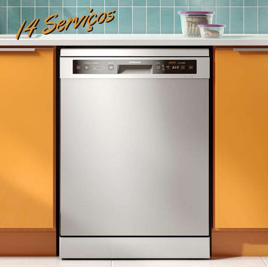 Lava Louça Continental 14 Serviços Lc14s Prata Com Função Higienizar – 110v na Submarino