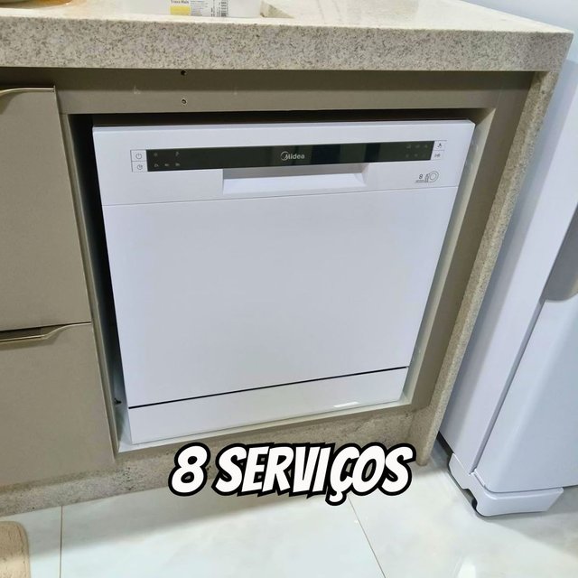 Lava Louças 8 Serviços Branco 127V Midea na Amazon