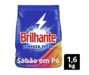 Lava-Roupas em Pó – Brilhante – Roupas Brancas e Coloridas, Ativo Concentrado – 1,6kg na Amazon