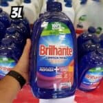 Lava Roupas Líquido Brilhante Limpeza Total 3L na Americanas