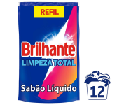 Lava Roupas Líquido Brilhante Limpeza Total 900 ml Refil na Amazon