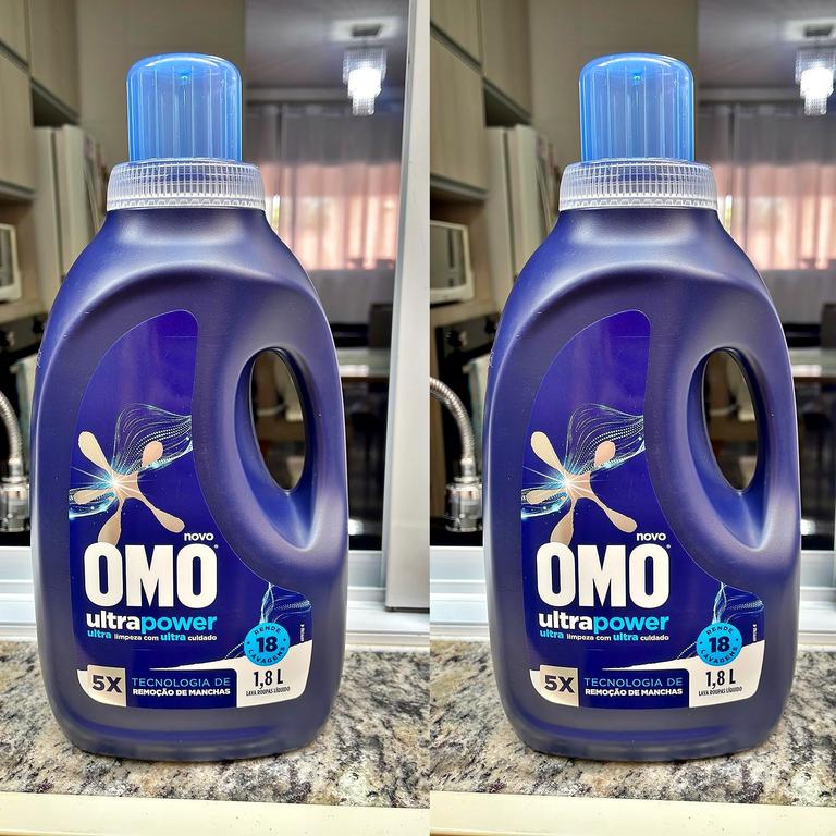 Lava-Roupas Líquido Omo Ultra Power Frasco 1,8l na Amazon