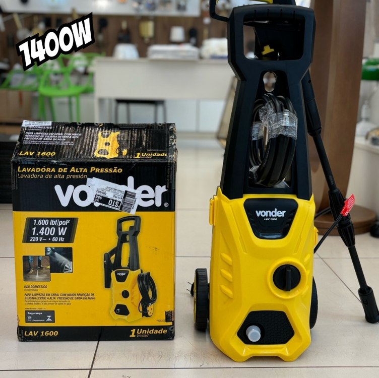 Lavadora de Alta Pressão 1600 Libras 1400w LAV 1600 Vonder na Shopee