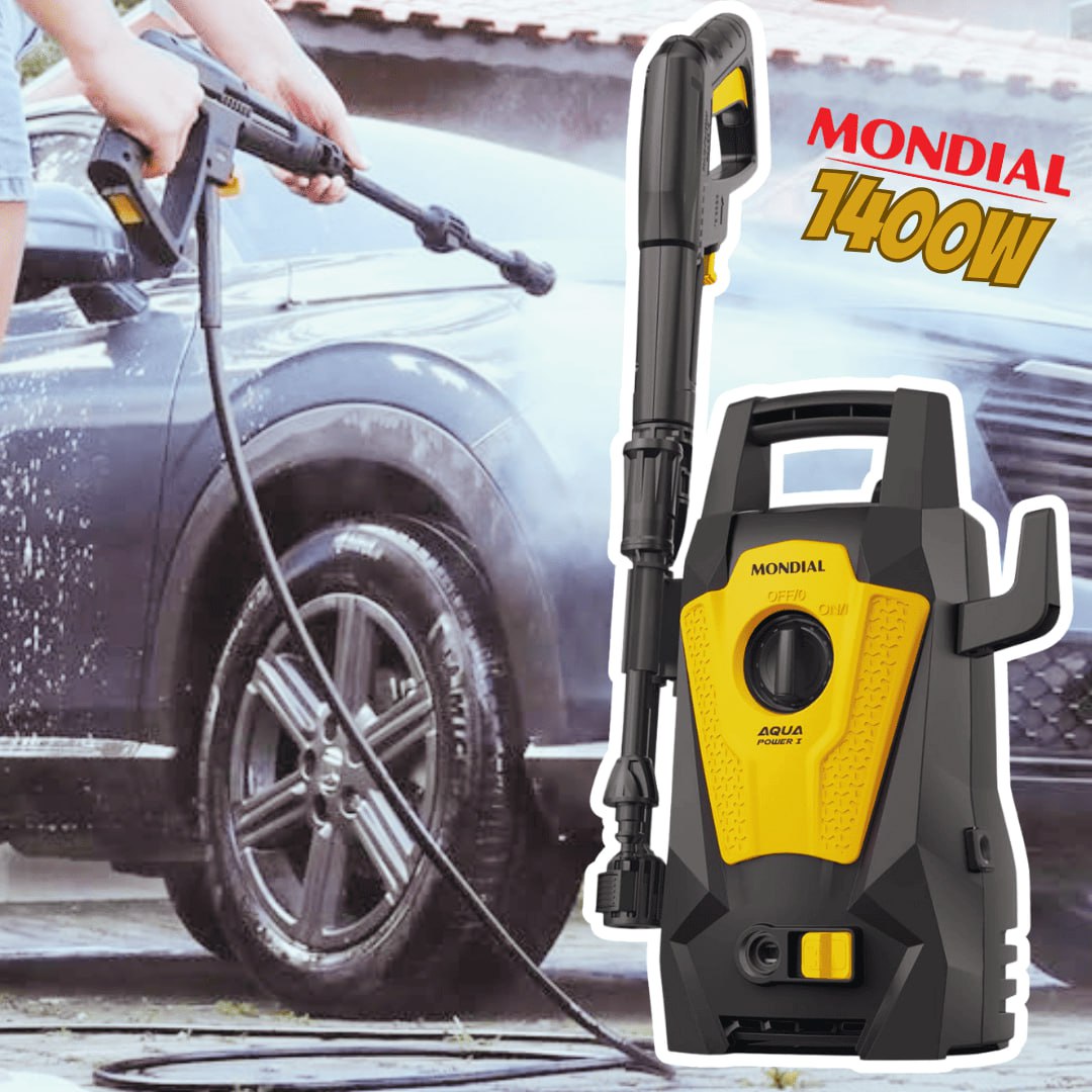 Lavadora de Alta Pressão Aqua Power I, Mondial, Cinza/Amarelo, 1400W – LAP-01-GY na Amazon