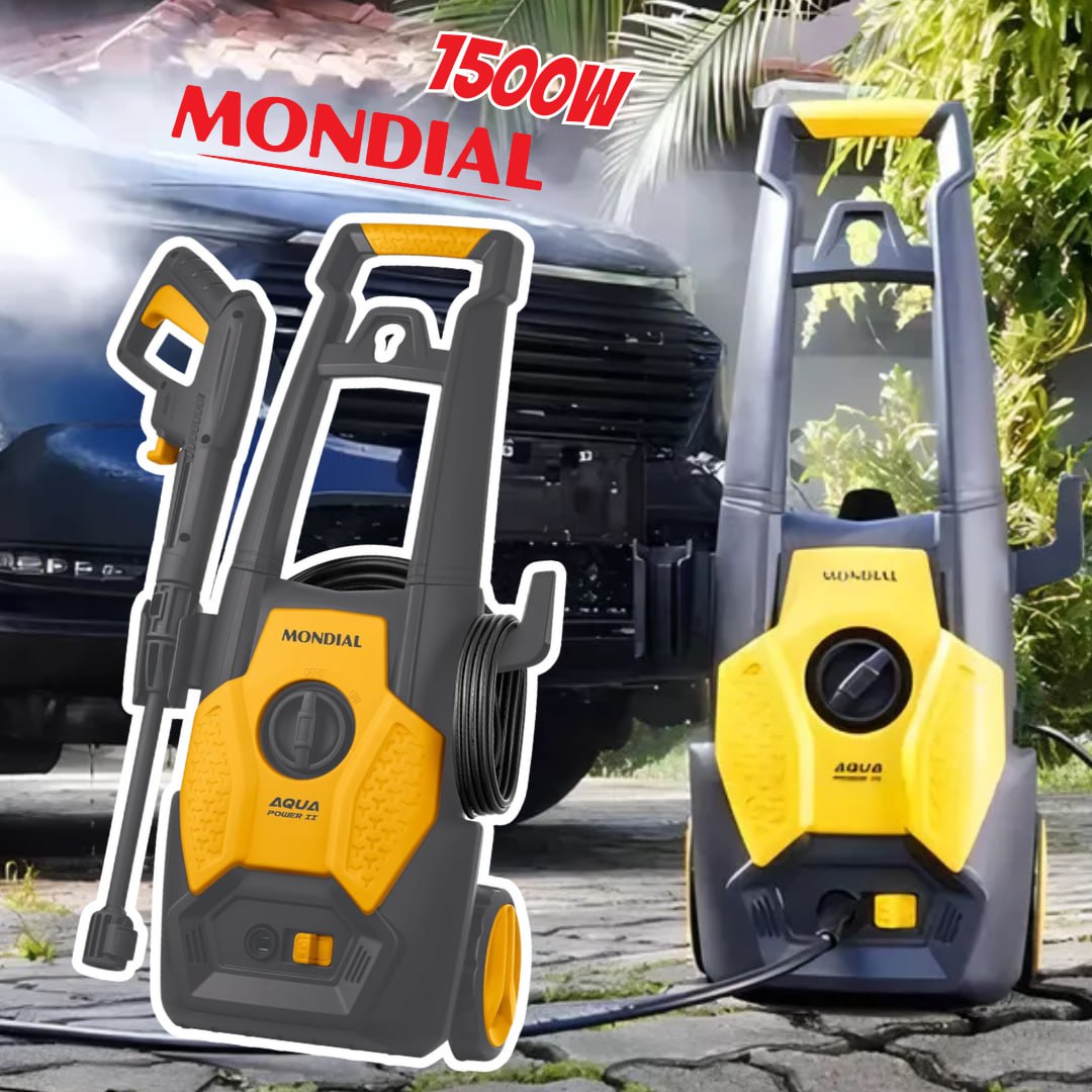 Lavadora de Alta Pressão Aqua Power II, Mondial, Cinza/Amarelo, 1500W – LAP-02-GY na Amazon