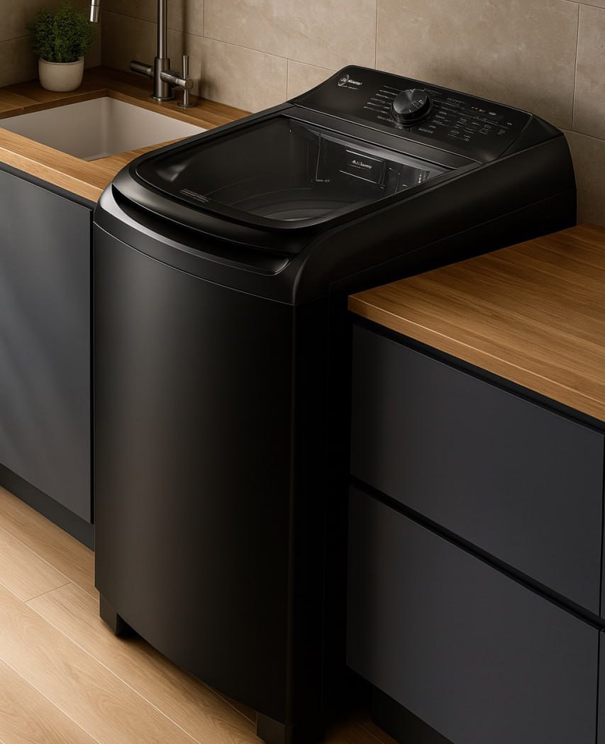 Lavadora de Roupas Electrolux 14,5kg Cesto Inox 11 Programas de Lavagem Preta Efficient LEP15 na Aliexpress