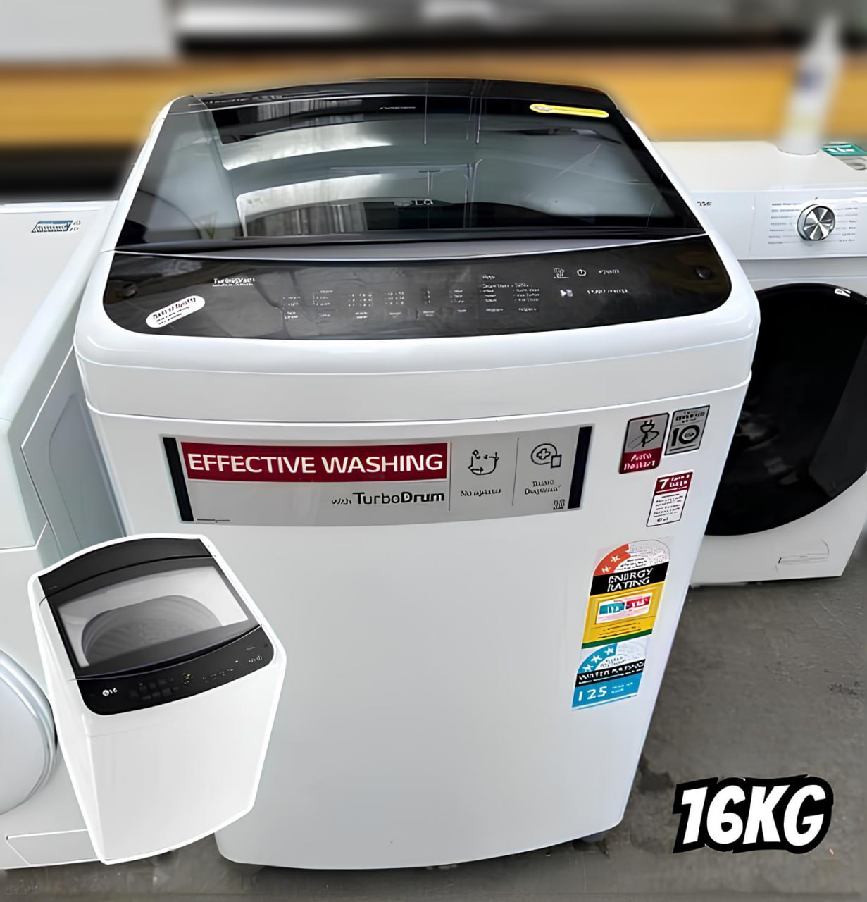 Lavadora de Roupas LG Automática WT16WV6 com Inteligência Artificial AIDD e Porta com Fechamento Suave 16kg – Branca na Casas Bahia