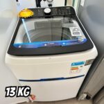 Lavadora de Roupas Midea 13kg Cesto Inox 13 Programas de Lavagem Branca Wave na Aliexpress