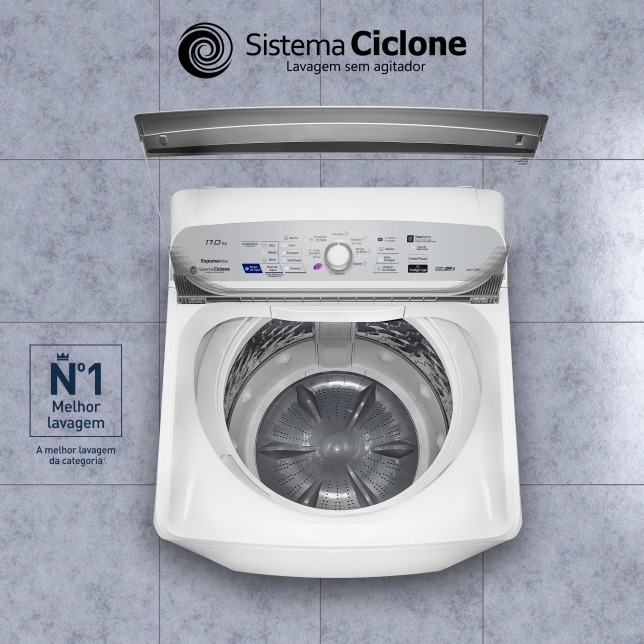 Lavadora de Roupas Panasonic 17kg Cesto Inox – 9 Programas de Lavagem Branca NA-F170B7W na Magazine Luiza