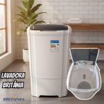 Lavadora Semiautomática Britânia BLR04 7 Programas 20,6KG na Amazon