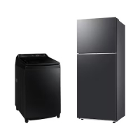 Lavadora Smart Samsung Digital Inverter WA17CG Black 17kg 127V + Geladeira Samsung TMF RT38DG6120B1FZ SmartThings 391L na Casas Bahia