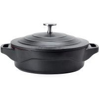 LE COOK Caçarola Baixa Cerâmica Antiaderente 24cm Preta Com Tampa ... na Amazon