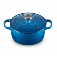 LE CREUSET Panela Redonda, 18 Cm - Signature, 2117718, Azul Marseille na Amazon
