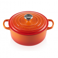 LE CREUSET Panela Redonda, 20 Cm - Signature, 2117720, Laranja na Amazon