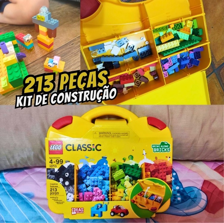 LEGO Classic ─ 10713 Maleta da Criatividade ─ Kit de construção (213 peças) na Amazon