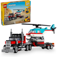 LEGO® Creator 3 Em 1 – Caminhão Plataforma Com Helicóptero Jogo De Carro Hot Rod 31146 na Amazon