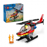 LEGO Set City Fire 60411 Helicóptero De Resgate Dos Bombeiros 85 Peças na Amazon