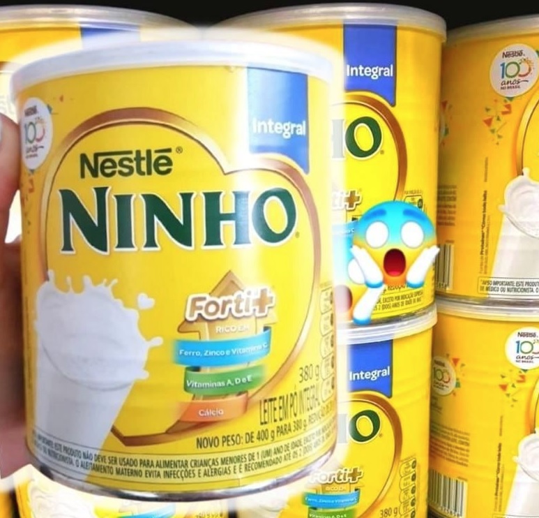 Leite em Pó Integral Ninho 380g na Amazon