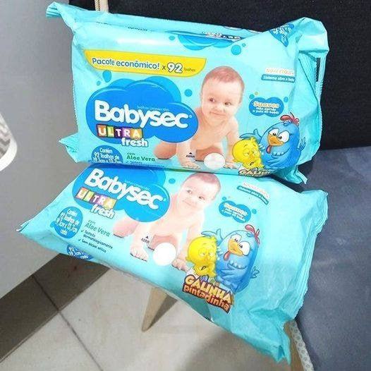 Lenço Umedecido Babysec Galinha Pintadinha 92 Lenços na Amazon