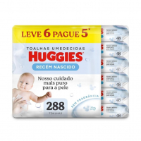 Lenço Umedecido Huggies Pure Care L6P5 - 288 Lenços Huggies Amarelo Pacote De 288 na Amazon