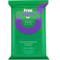 Lenços Umedecidos Antissépticos Free Wipes, Freeco na Amazon