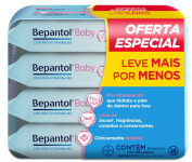 Lenços Umedecidos Bepantol Baby Hipoalergênicos – Kit com 192 unidades na Amazon