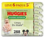 Lenços Umedecidos Huggies Max Clean – 288 Lenços na Amazon