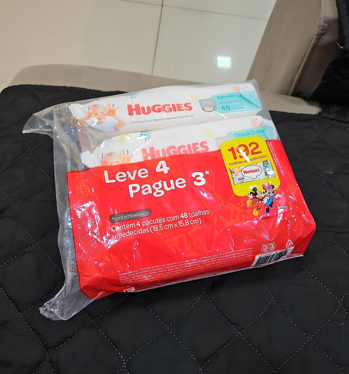 Lenços Umedecidos Huggies One & Done Leve 4 Pague 3 – 192 unidades, Huggies, Verde, pacote de 4 na Amazon
