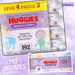 Lenços Umedecidos Huggies One & Done Leve 4 Pague 3 – 192 unidades na Amazon