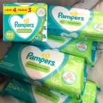 Lenços Umedecidos Pampers Aroma de Aloe Vera 192 Unidades na Amazon